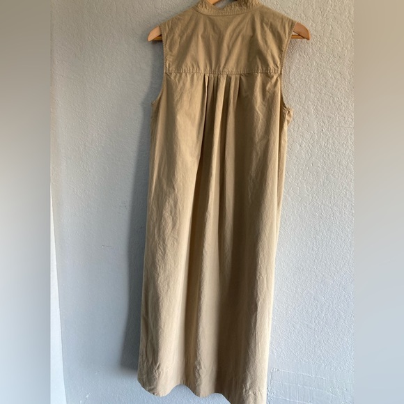 Banana Republic Sleeveless Dress medium Khaki Tan - Picture 7 of 9